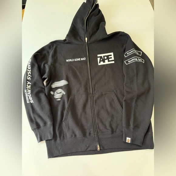 Black BAPE Graphic Hoodie